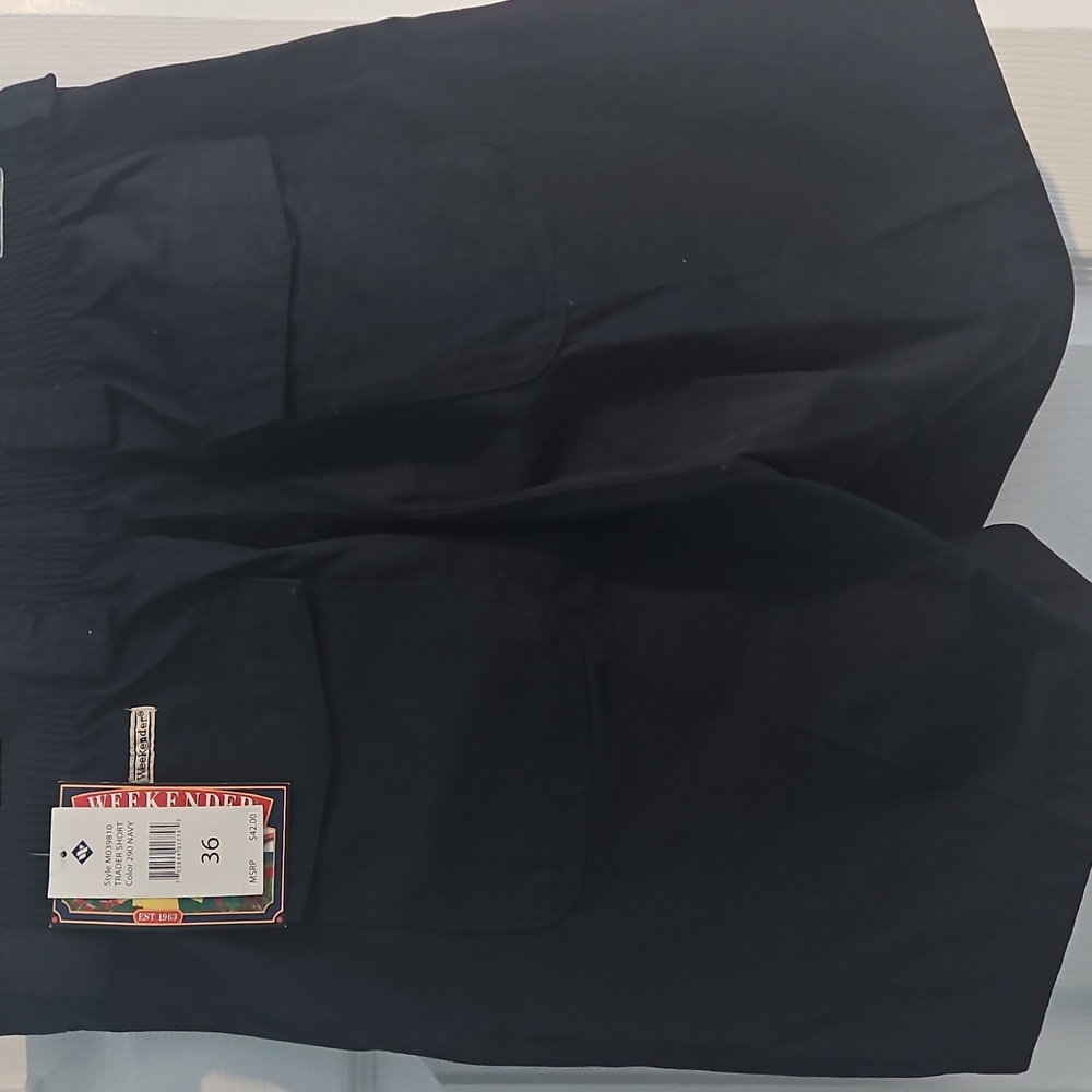 Weekenders Men's Dark Blue Cargo Shorts NEW - Picture 2 of 6